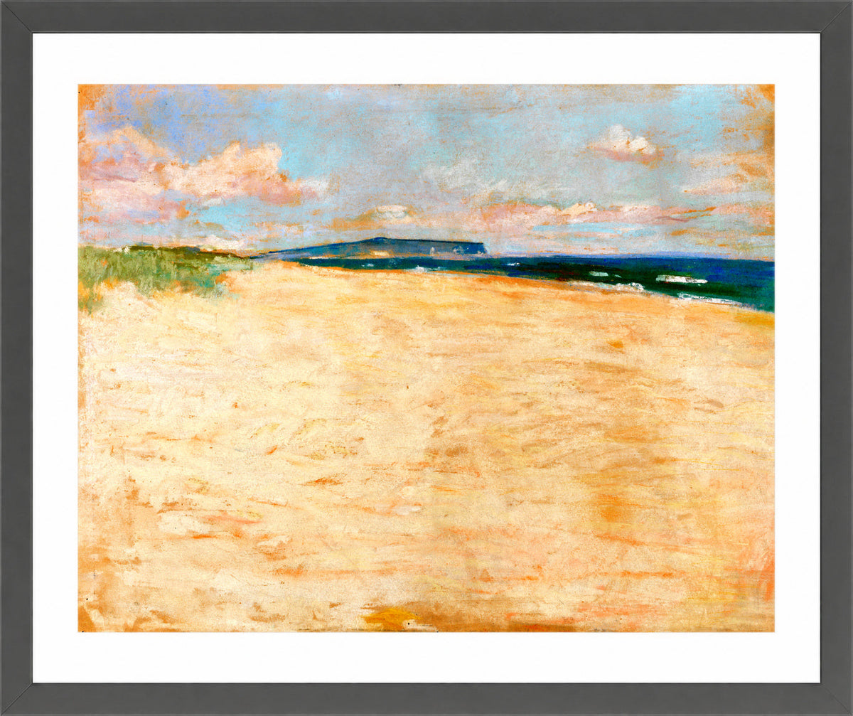 View towards the Chalk Cliffs of Rügen (1894) by Lesser Ury — dark grey frame