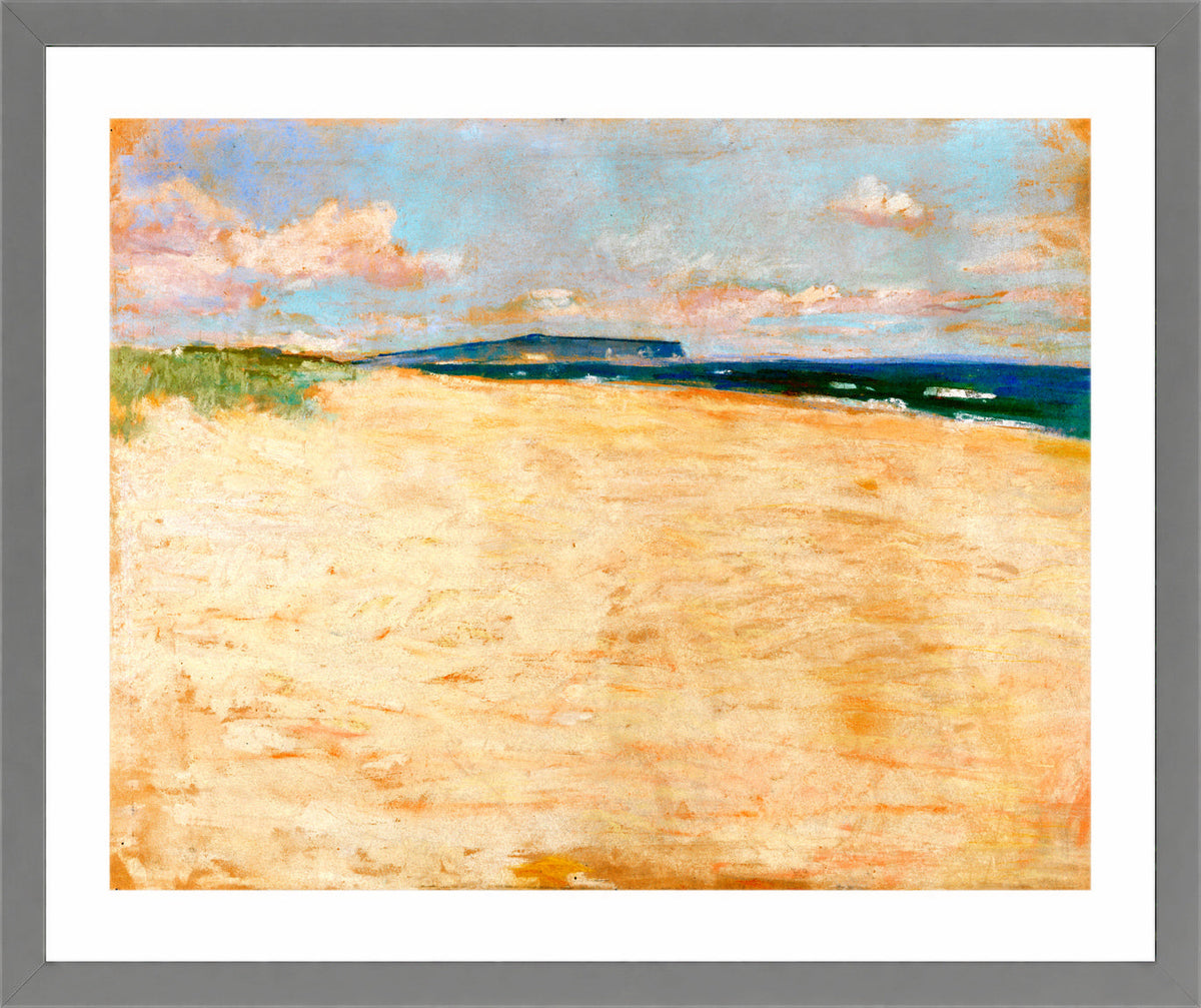 View towards the Chalk Cliffs of Rügen (1894) by Lesser Ury — light grey frame
