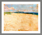 View towards the Chalk Cliffs of Rügen (1894) by Lesser Ury — light grey frame