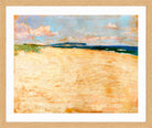 View towards the Chalk Cliffs of Rügen (1894) by Lesser Ury — oak frame