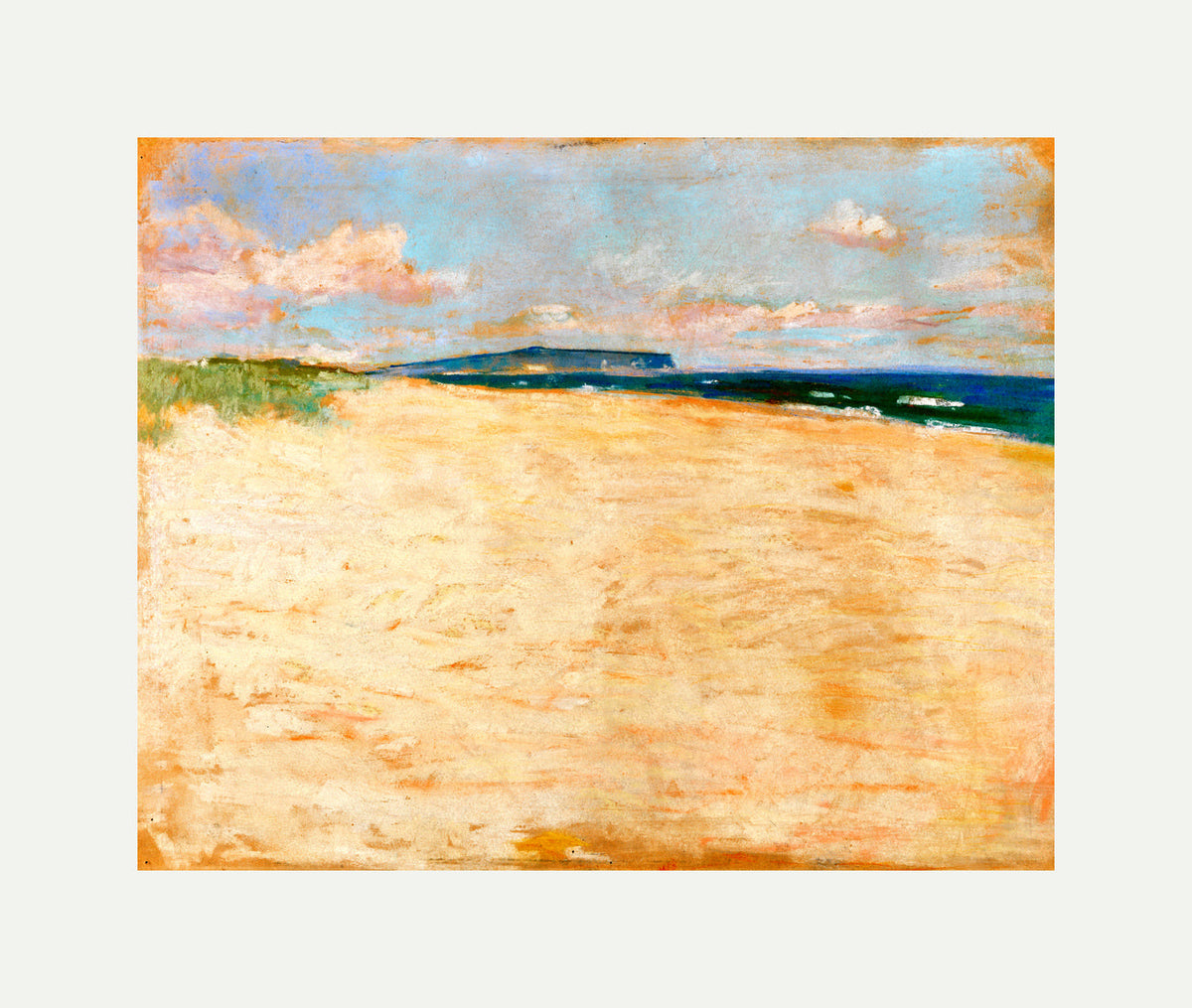 View towards the Chalk Cliffs of Rügen (1894) by Lesser Ury — rolled canvas