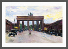 Brandenburg Gate Viewed from Pariser Platz (before 1928) by Lesser Ury — dark grey frame