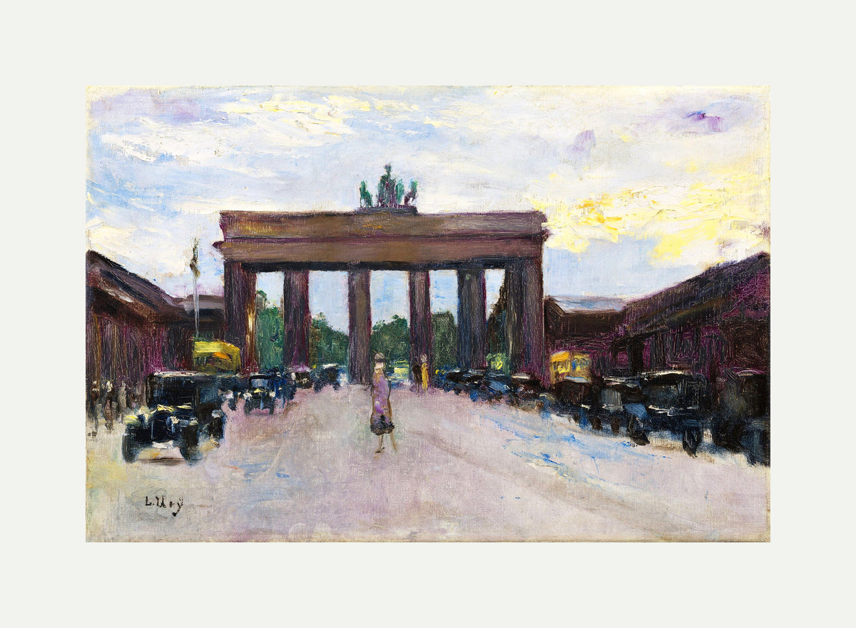 Brandenburg Gate Viewed from Pariser Platz (before 1928) by Lesser Ury — rolled canvas