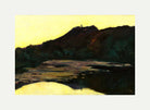 Castle by the River, Saaleck at Evening (1904) by Lesser Ury — rolled canvas