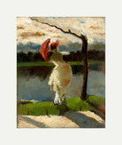 Lady with a Parasol on the Banks of the Loire (1882) by Lesser Ury — rolled canvas