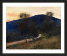 The Blue Mountain (1900–1910) by Lesser Ury — black frame