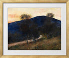 The Blue Mountain (1900–1910) by Lesser Ury — gold frame