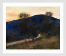 The Blue Mountain (1900–1910) by Lesser Ury — white frame