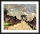 The Arch of Titus, Rome (1890) by Lesser Ury — black frame