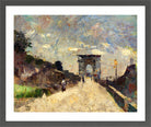 The Arch of Titus, Rome (1890) by Lesser Ury — dark grey frame