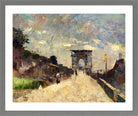 The Arch of Titus, Rome (1890) by Lesser Ury — light grey frame
