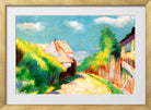 Village Street (1910) by Lesser Ury — gold frame