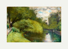 Footbridge on the Landwehr Canal, Berlin (1920s) by Lesser Ury — rolled canvas