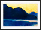 Lake Garda (1890) by Lesser Ury — black frame