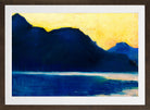 Lake Garda (1890) by Lesser Ury — brown frame
