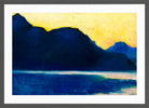 Lake Garda (1890) by Lesser Ury — dark grey frame