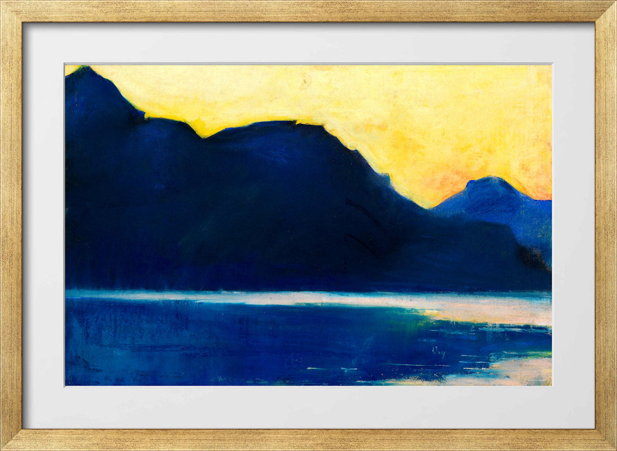 Lake Garda (1890) by Lesser Ury — gold frame