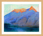 Lake Garda with a View of Monte Baldo (1890) by Lesser Ury — oak frame