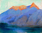 Lake Garda with a View of Monte Baldo (1890) by Lesser Ury — unframed