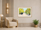 Hofjägerallee in the Berlin Tiergarten (1920s) by Lesser Ury — art deco roomset