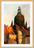 Dome of the Frauenkirche, Dresden (1890–1900) by Lesser Ury — oak frame