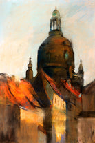 Dome of the Frauenkirche, Dresden (1890–1900) by Lesser Ury — unframed