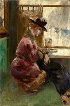 Lady in a Café, Berlin (1910–1920) by Lesser Ury — unframed