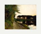 Lake in Brandenburg (c. 1905–1910) by Lesser Ury — rolled canvas
