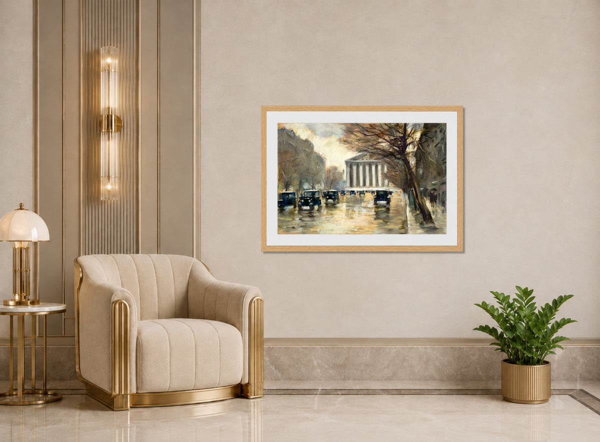 La Madeleine, Paris (1928) by Lesser Ury — art deco roomset