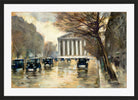La Madeleine, Paris (1928) by Lesser Ury — black frame
