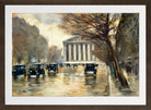 La Madeleine, Paris (1928) by Lesser Ury — brown frame