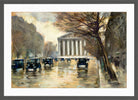 La Madeleine, Paris (1928) by Lesser Ury — dark grey frame