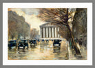 La Madeleine, Paris (1928) by Lesser Ury — light grey frame