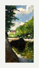View of the Landwehr Canal, Berlin (1888) by Lesser Ury — rolled canvas
