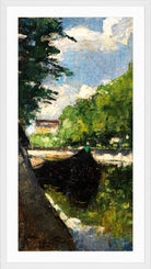 View of the Landwehr Canal, Berlin (1888) by Lesser Ury — white frame