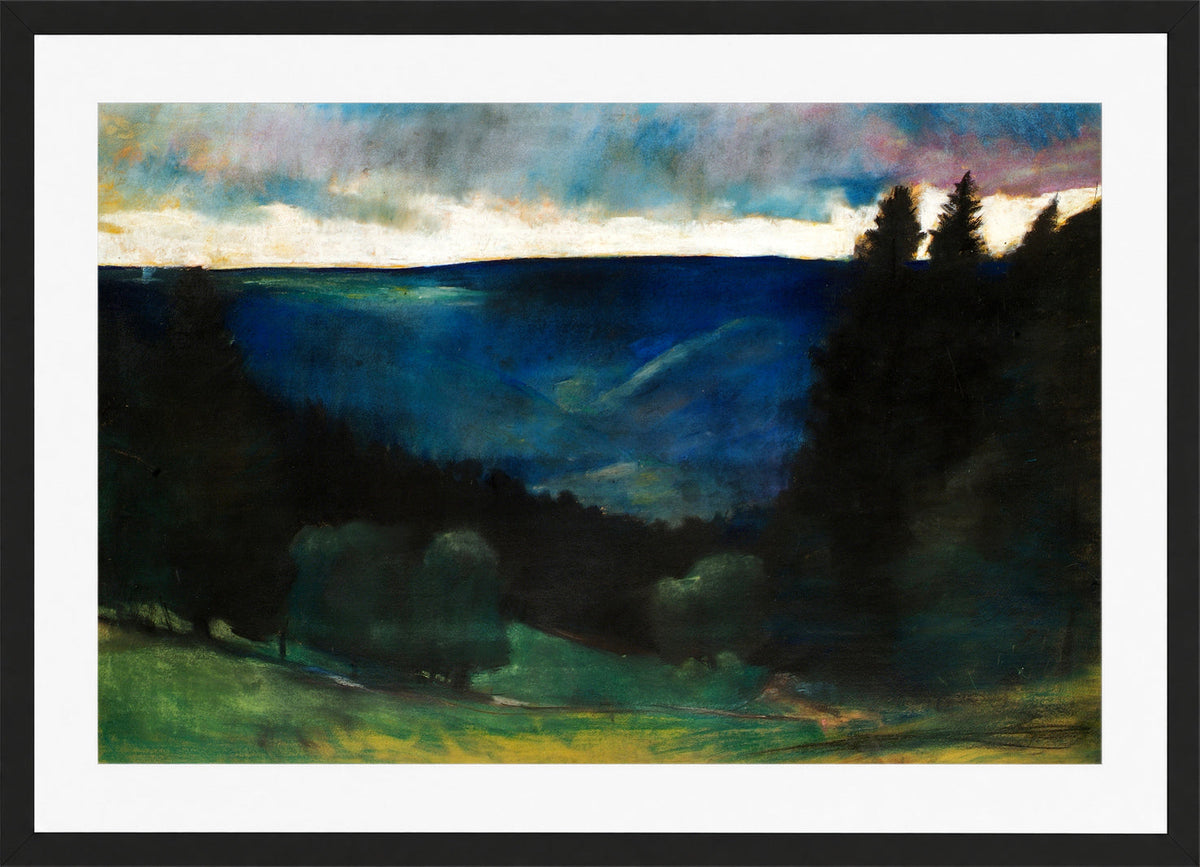 Rainy Atmosphere (before 1903) by Lesser Ury — black frame