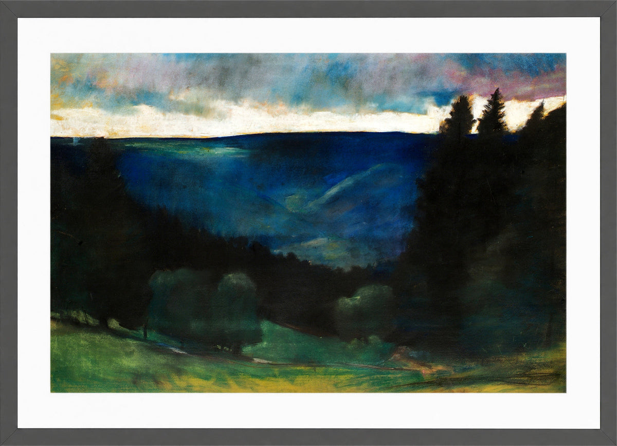 Rainy Atmosphere (before 1903) by Lesser Ury — dark grey frame