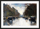 Street in the Tiergarten (1920) by Lesser Ury — black frame