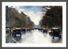 Street in the Tiergarten (1920) by Lesser Ury — dark grey frame