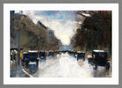 Street in the Tiergarten (1920) by Lesser Ury — light grey frame