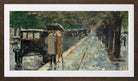 Bellevuestrasse in the Berlin Tiergarten by Lesser Ury — brown frame
