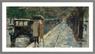 Bellevuestrasse in the Berlin Tiergarten by Lesser Ury — light grey frame