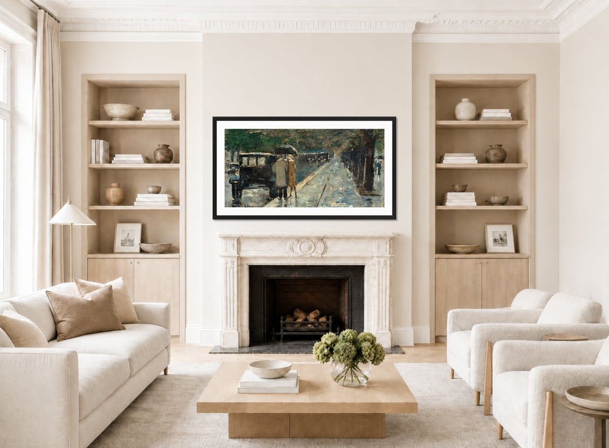 Bellevuestrasse in the Berlin Tiergarten by Lesser Ury — living room roomset