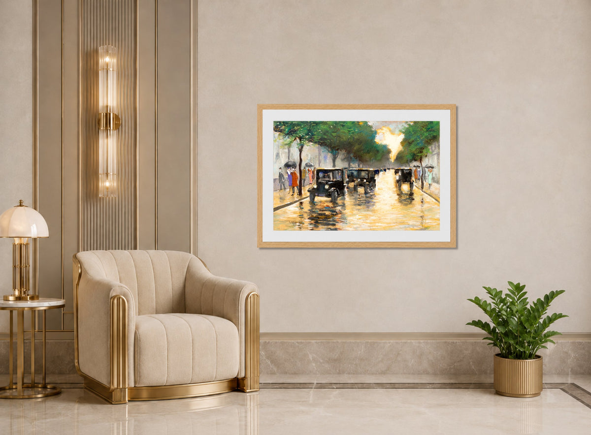 Tiergartenstrasse, Berlin (c. 1925) by Lesser Ury — art deco roomset
