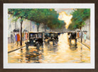 Tiergartenstrasse, Berlin (c. 1925) by Lesser Ury — brown frame