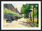 Unter den Linden, Berlin (c. 1925) by Lesser Ury — black frame