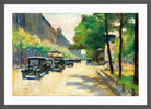 Unter den Linden, Berlin (c. 1925) by Lesser Ury — dark grey frame