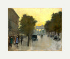 Unter den Linden towards the Brandenburg Gate (c. 1920) by Lesser Ury — rolled canvas