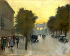 Unter den Linden towards the Brandenburg Gate (c. 1920) by Lesser Ury — unframed