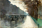 Unter den Linden with Cabs in the Rain (1920s) by Lesser Ury — unframed